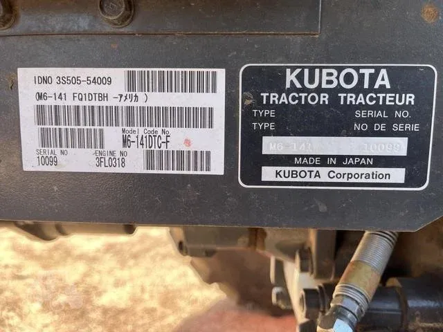 2017 Kubota M6-141